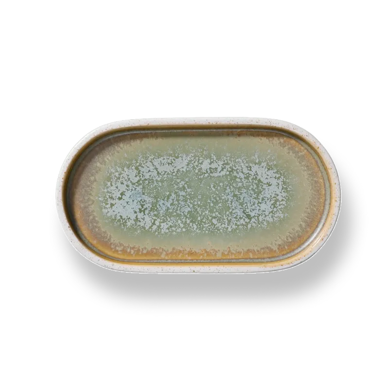 Coco Green Oval Plate 20.5 x 11,5 cm